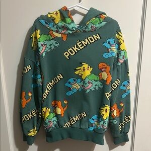 H&M Boys Green Pokémon Hoodie